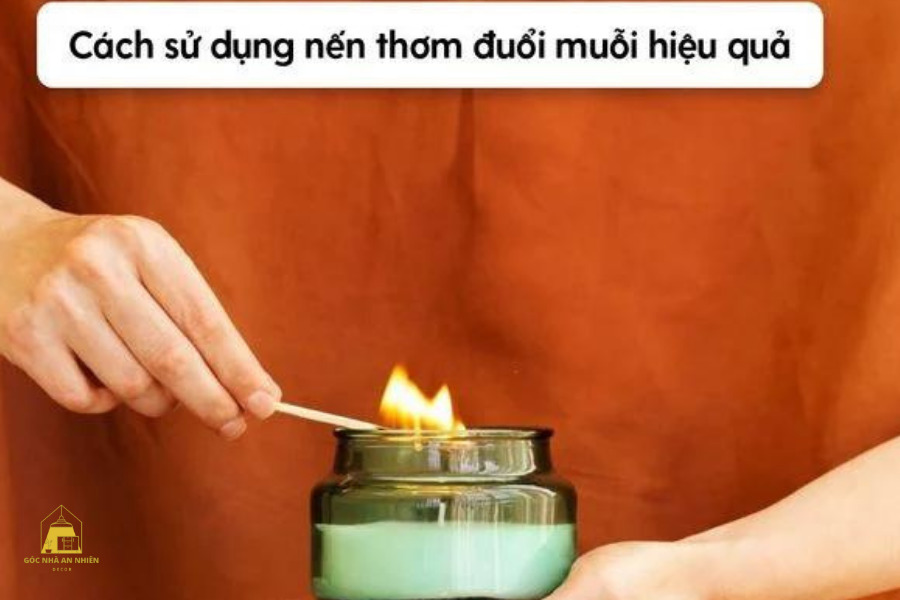 Cách sử dụng nến thơm đuổi muỗi